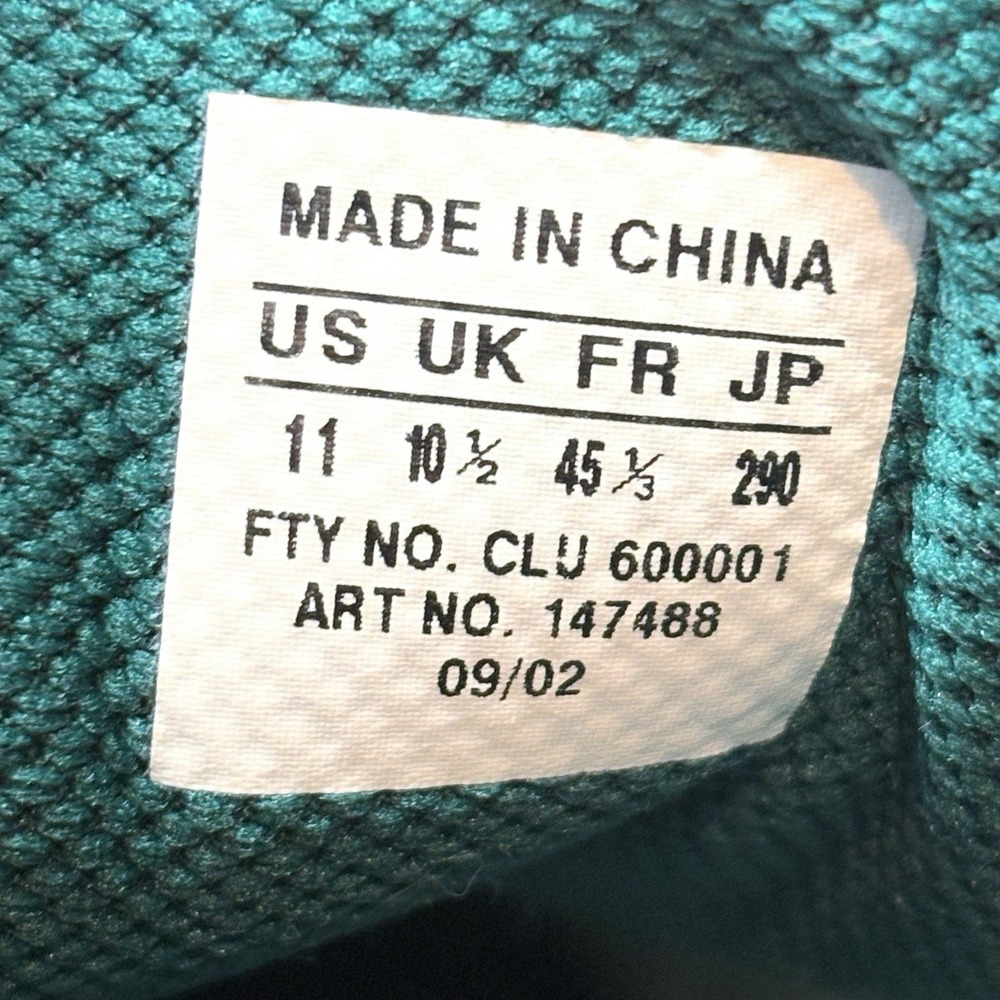 VTG 2002 Adidas Pro Model Mid Basketball Shoes Men's US 11 Green Metallic Y2K - Picture 16 of 16